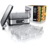 Arendo Dörrautomat 400 W mit Temperaturregler – Edelstahl Dehydrator für Obst, Gemüse & Fleisch – Bild 7