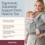 Ergobaby Adapt SoftFlex Mesh Babytrage – Ergonomische 3-Positionen Tragesystem ab Geburt – Bild 3