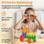 Smart-Planet Steckblumen 400er Set – Montessori Motorikspielzeug ab 3 Jahren – Bild 6