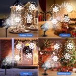 LED-Schneefall-Projektor 9W IP65 – Weihnachtsdekoration für Aussen & Innen mit Rotiereffekt – Bild 6