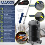 MASKO® Industriestaubsauger 2300W – 6in1 Nass- & Trockensauger mit Blasfunktion für Werkstatt & Baustelle – Bild 2