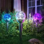 GIGALUMI Solar-Gartenleuchten 3er Set – Farbwechsel-Glaskugeln für Außen – Bild 6