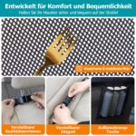 Hundegitter für Auto mit Metallrahmen – Universal Trenngitter für Rücksitz & Kofferraum – Bild 6