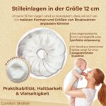 ComfortShells® Stilleinlagen Waschbar Bio-Bambus – 14er Set mit Wäschenetz & Stillarmband – Bild 5