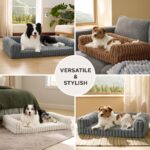 BEDSURE Orthopädisches Hundebett 89x64cm – Memory-Schaum Hundesofa für grosse Hunde – Bild 5