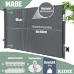 KIDIZ® Treppenschutzgitter ausziehbar 0–140 cm – Einhandbedienung für Babys & Haustiere – Bild 2