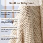 Little Dedi Strickdecke 80x100 cm aus 100% Bio-Baumwolle GOTS – Atmungsaktiv für Babys – Bild 5
