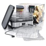 Arendo Dörrautomat mit Temperaturregler – Edelstahl Dehydrator für Obst, Gemüse & Fleisch – Bild 7