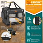 TRESKO Hundebox M 61x42x42cm faltbar mit Leckmatte – Sichere Transportbox für Auto & Zuhause – Bild 2