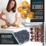 Arendo Edelstahl-Dörrautomat mit 10 Ebenen & 8400 cm² – Profi-Dehydrator für Obst, Fleisch & Gemüse – Bild 5