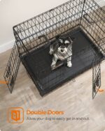 Feandrea Hundekäfig M klappbar mit Doppeltüren – sicher & transportabel – Bild 3