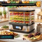 Arendo Dörrautomat Edelstahl mit Temperaturregler – Dehydrator für Obst, Gemüse & Fleisch – Bild 7