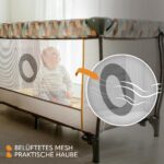 Lionelo Sven Plus 4in1 Reisebett mit Wickelauflage & Moskitonetz – Ab Geburt bis 15 kg – Bild 9