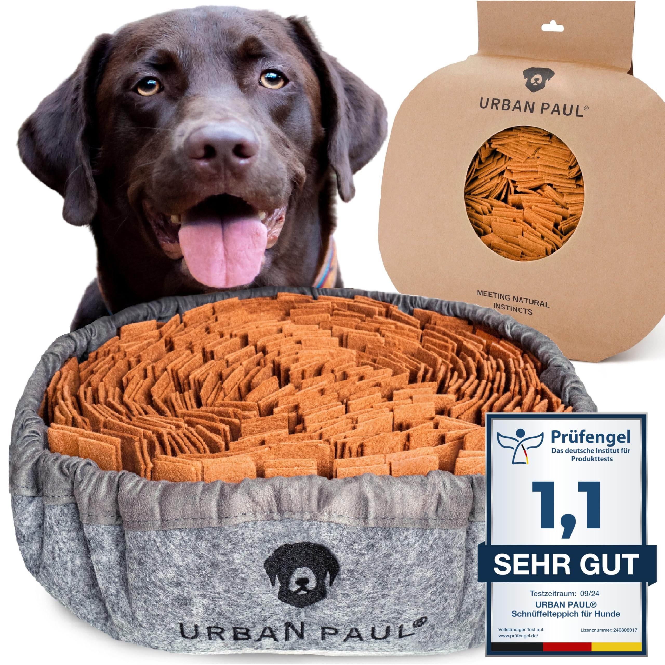 Schnüffelteppich URBAN PAUL – Grössenverstellbare Schnüffelmatte für Hunde
