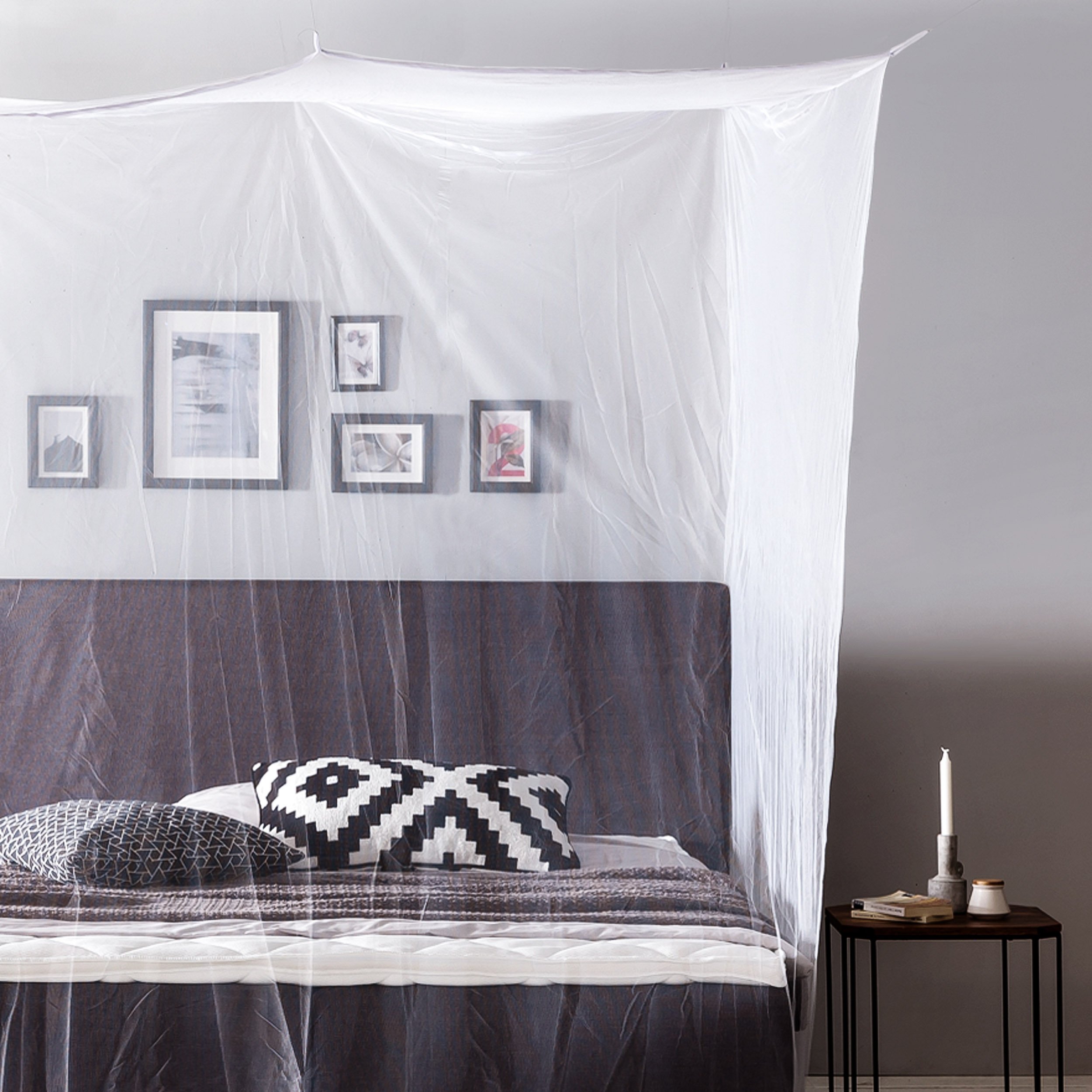 Lumaland Moskitonetz 200x220x210 cm – Insektenschutz für Bett & Reisen