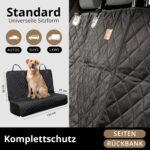 AMZPET ISOFIX Hunde-Autositzbezug 133x56 cm – Wasserfest & Kratzfest für sicheren Rücksitz – Bild 3