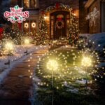 GIGALUMI 4er Set Solarleuchten mit 120 LEDs – Feuerwerk Gartendeko für Balkon & Terrasse – Bild 3
