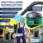 MASKO Industriestaubsauger 2300W – Nass-Trockensauger mit HEPA & Push&Clean System – Bild 4