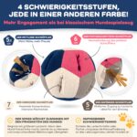 Lixdee Schnüffelball für Hunde – Intelligenzspielzeug mit 4 Schwierigkeitsstufen – Bild 3