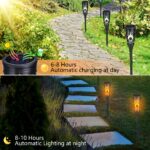 Moxled 6er Set Solarfackeln mit 12 LEDs – Realistische Flammeneffekte für Garten & Terrasse – Bild 6