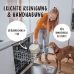 Rudelkönig Hundenapf Keramik 900 ml 2er Set – Rutschfester Futternapf für alle Hunde – Bild 5