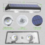 Auting 4er Set Solar Wandleuchten – IP65 wasserdicht mit 3 Leuchtmodi für Garten & Terrasse – Bild 3