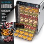 Arendo Edelstahl-Dörrautomat 16 Ebenen 1000W – Profi-Dörrgerät mit Touch-Control – Bild 3