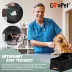 LOVPET Hundewagen 2in1 – Faltbarer Hundebuggy bis 20 kg mit 360°-Rädern & Zubehör – Bild 5