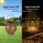 Goffii Solarleuchte 2er Set – Orientalische LED Gartenlaterne IP65 für Balkon & Terrasse – Bild 4