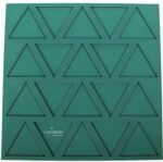 Bright Kitchen Silikonmatte 14x14 – Dreiecks-Chipform für Excalibur Dörrgeräte