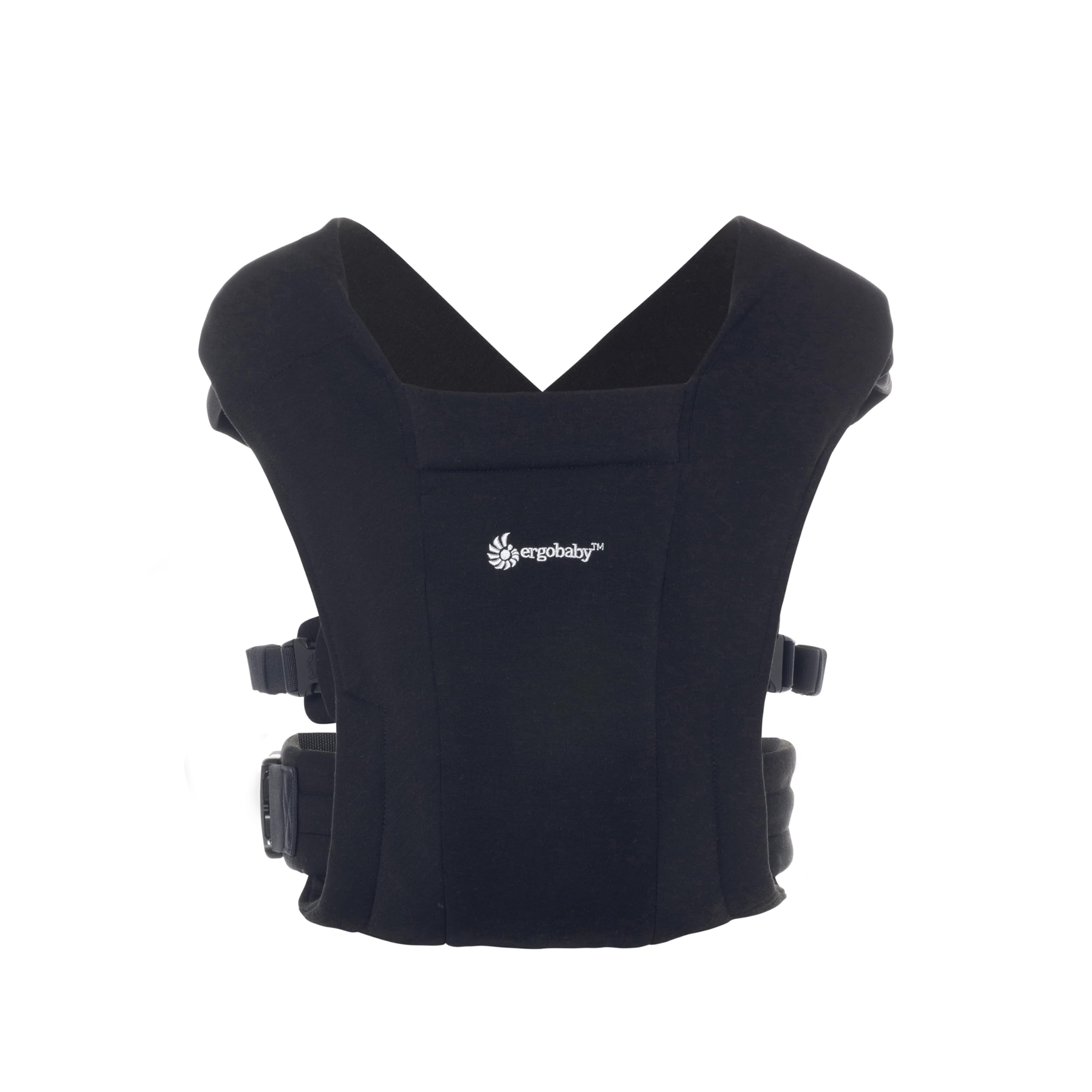 Ergobaby Embrace Babytrage 0–12 Monate – Ergonomische 2-Positionen-Trage Pure Black