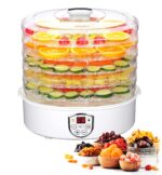 Camry CR6659 Lebensmitteltrockner 550W – Dörrautomat mit 5 Ebenen für Obst, Gemüse & Kräuter