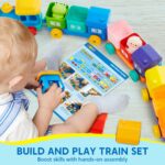 Play-Act Bauernhof Zug Montessori Spielzeug ab 2 Jahren – Lernspielzeug zum Zählen & Sortieren – Bild 6