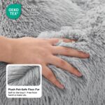 BEDSURE Rundes Haustierbett Ø 60 cm – Plüsch Katzenbett waschbar für Katzen & kleine Hunde – Bild 4