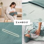 Zamboo Baby Einschlagdecke 80x80 cm Mint – Baumwolle für Babyschale & Kinderwagen – Bild 8