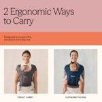 Ergobaby Embrace Babytrage 0–12 Monate – Ergonomische 2-Positionen-Trage Pure Black – Bild 7