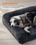 Feandrea FluffyHug Hundebett 106x76 cm – Premium Hundematte für grosse Hunde bis 35 kg – Bild 3