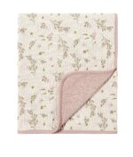CREVENT Bio-Baumwolle Musselin Babydecke 100x100cm – Wärmeschutz für Neugeborene