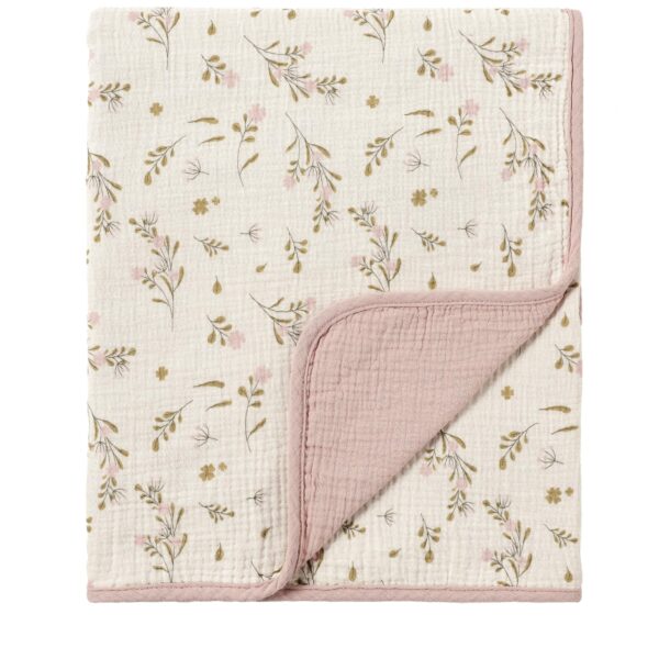 CREVENT Bio-Baumwolle Musselin Babydecke 100x100cm – Wärmeschutz für Neugeborene