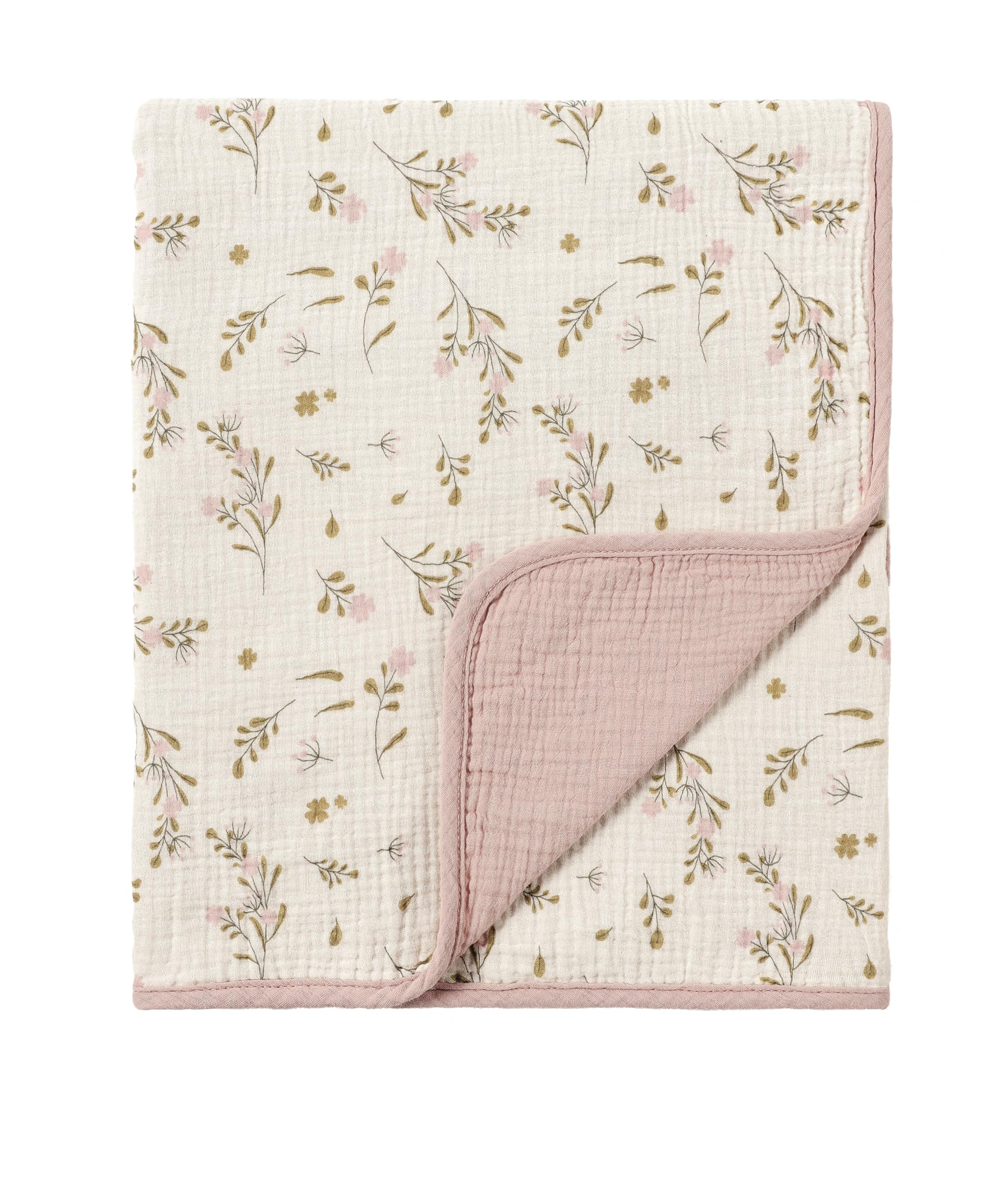 CREVENT Bio-Baumwolle Musselin Babydecke 100x100cm – Wärmeschutz für Neugeborene