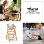 hauck Alpha Move Hochstuhl Newborn Set – 5in1 Mitwachsender Holzhochstuhl mit 2in1 Bouncer ab Geburt bis 90 kg – Bild 11
