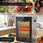 Arendo Edelstahl-Dörrautomat 1000W mit 16 Gittern – Profi-Dörrgerät für Obst, Fleisch & Gemüse – Bild 7