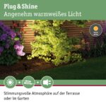 Paulmann Plug & Shine LED Gartenspieß Sting 3x6W dimmbar – Anthrazit Außenleuchte IP67 – Bild 3