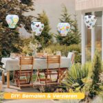 iShabao Solar Lampions 20 cm, 2 Stück – IP65 Wasserdicht Solarlaterne für Garten & Balkon – Bild 3