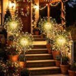 4er-Pack Ddlisu Solarleuchten mit 120 LEDs & 8 Modi – Starburst Gartenbeleuchtung wasserdicht