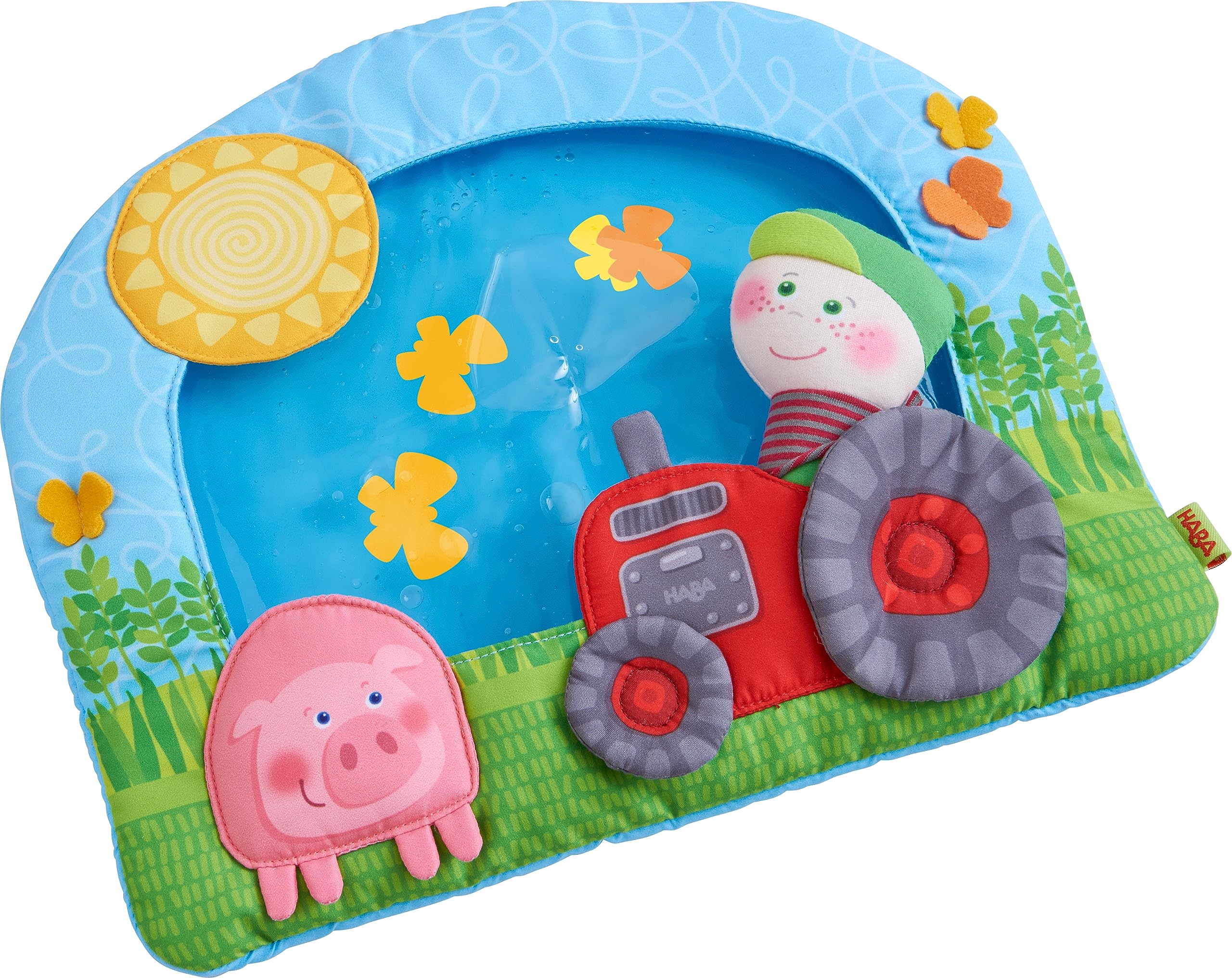 HABA Wasser-Spielmatte Bauernhof – Motorik-Förderung für Babys ab 6 Monaten