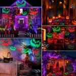 Moxled Halloween Projektor Doppelkopf mit Timer – Wasserdicht Outdoor Deko für Garten & Hof – Bild 3