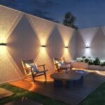 sununiny Solar-Wandleuchte 4er Set – 9 Farben, 11 Modi, IP65 wasserdicht für Garten & Terrasse – Bild 8
