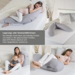 Theraline Dodo Pillow Premium 180 cm – Stillkissen & Schwangerschaftskissen mit Baumwollbezug – Bild 4