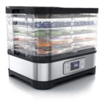 Arendo Dörrautomat mit Temperaturregler – Edelstahl Dehydrator für Obst, Gemüse & Fleisch